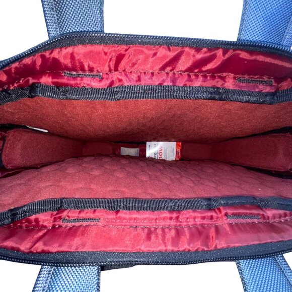 Targus Men’s Blue Nylon With Multiple Compartments Slim Briefcase Laptop Bag - Picture 11 of 13